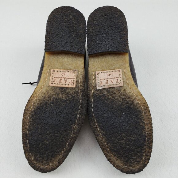 Taft Brown Leather Chukka Boot Mens 9 EU 42 Lace Up Gum Sole Shoe Handmade Spain - Picture 13 of 15